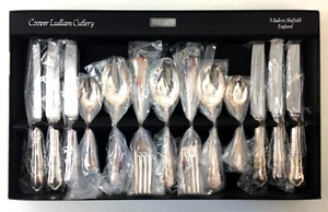Vintage Cooper Ludlam Cutlery Set Silver Plated 24 Piece Boxed - Picture 1 of 12