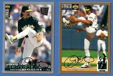 2 DENNIS ECKERSLEY 1994 UPPER DECK CHOICE SCRIPT CARDS #44 SE SILVER & #495 GOLD