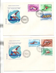 Romania FDC Sc#3184 to 3189 OLYMPICS on set of 2 Covers - Picture 1 of 1