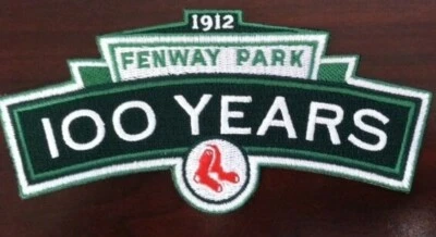 BOSTON RED SOX patch 2012 FENWAY PARK 100TH ANNIVERSARY red sox PATCH  5.5" wide - Image 1 of 4
