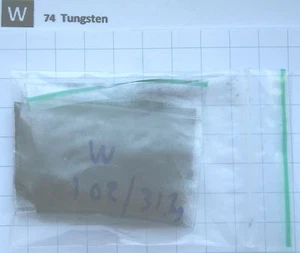 1 Feinoz 31,1g 99,95% Wolfram Metallpulver 6μm Element 74 Probe - Bild 1 von 3