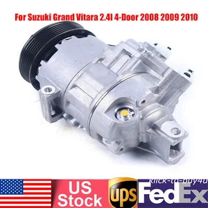 A/C Compressor with Clutch for Suzuki Grand Vitara 2009-2013 Kizashi 10-13 2.4L - Picture 1 of 8