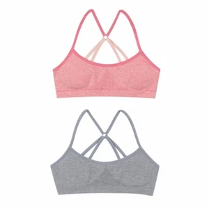 Hanes Girls' Seamless Molded Wirefree Bra 2-Pack - Medium  - Picture 1 of 3