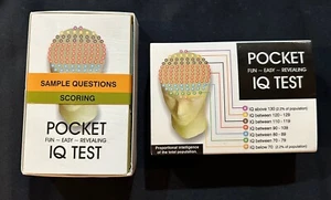 Pocket IQ Test Fun Easy Revealing IQ Test 9318011004391 IQTEST IQTEST - Picture 1 of 1