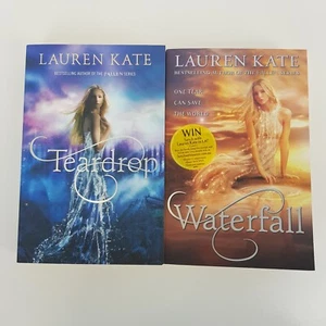 Teardrop & Waterfall by Lauren Kate Teardrop Series Books #1 & #2 Large PBs - Picture 1 of 12
