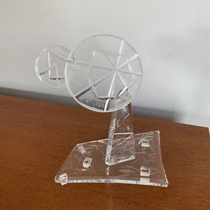 Kunst Glas Skulptur von Aidan Scully signiert geschliffen Kristall Modernist Vintage Falken - Bild 1 von 12