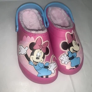 Minnie Mouse Crocs Girl's Pink Classic Clogs Size J3 3 Juniors - Picture 1 of 4