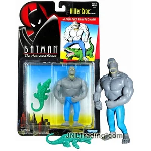 Year 1994 DC Batman The Animated 5 Inch Figure - KILLER CROC with Pet Crocodile - Picture 1 of 1