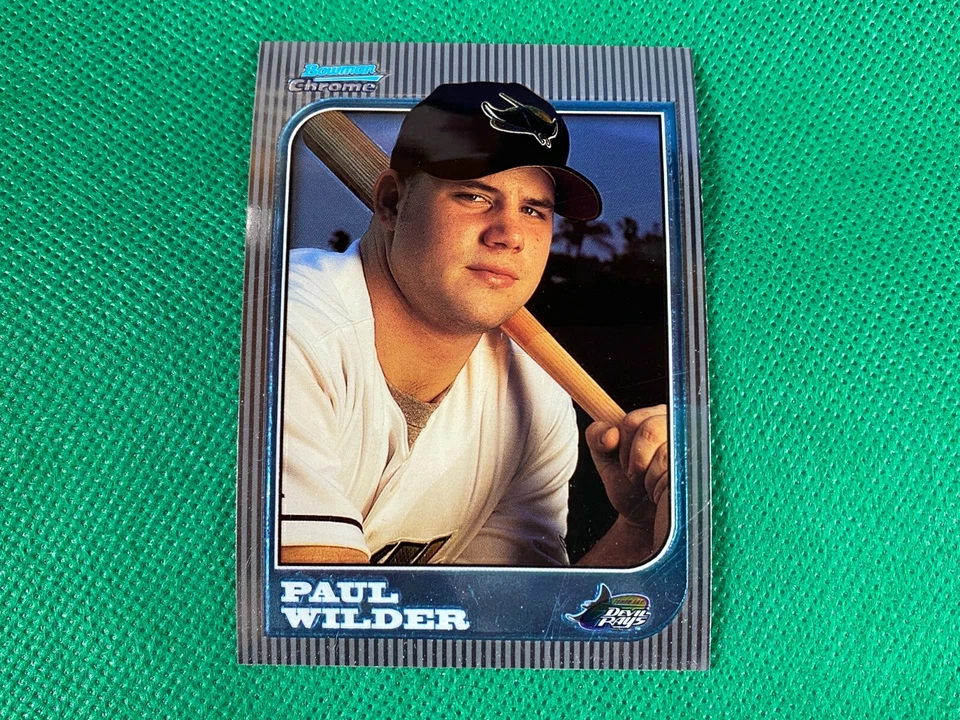 1997 Bowman Chrome #165 Paul Wilder RC Rookie Tampa Bay Devil Rays - Image 1 of 1