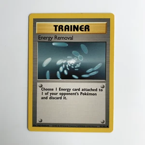 Pokémon TCG Energy Removal Base Set 92/102 1999 English LP - Picture 1 of 2