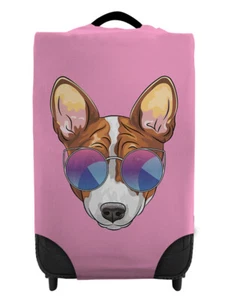 Hipster Dog - Pink Caseskinz Case Cover SUITCASE NOT INCLUDED - Picture 1 of 1