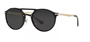 Gafas de sol Persol 0PO3264S 95/48 negras doradas/negras polarizadas unisex - Imagen 1 de 4