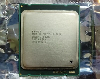 Intel Desktop 4 core CPU I-7 3820 FCLGA2011 3.60 GHz turbo up to 3.80 GHZ - Image 1 of 2