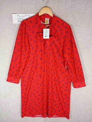 Vestido St Michael Marks & Spencer Tea para mujer talla 16 años 80 rojo/negro años 80 Foto 1 de 4