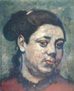 A4 Photo Degas Edgar Head of a Woman c1873 Print Poster - Picture 1 of 1