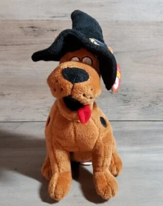 Halloween Scooby Doo w/ Trick or Treat Witch Hat 2010 Ty Beanie Babies 7" - Picture 1 of 5