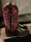 Cinch Men’s Cfm155 Leather Western Boots Burgundy/brown