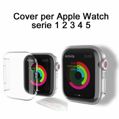 Custodia Cover Protezione per Apple iWatch Watch 5 4 3 2 Sottile trasparente PC