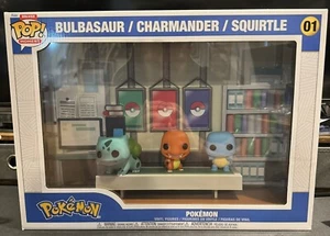 Pokemon Bulbasaur, Charmander & Squirtle Starters Deluxe Funko Pop Moment - Picture 1 of 1