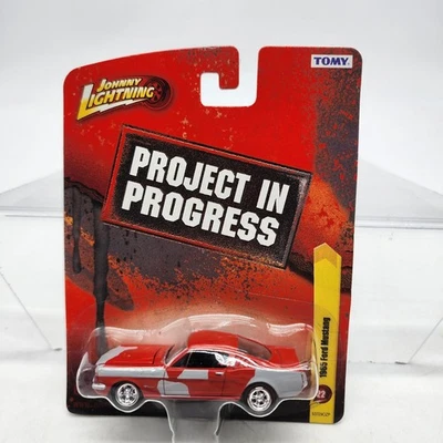 UH Johnny Lightning 1965 FORD MUSTANG Red/Gray Project In Progress Diecast New - Image 1 of 4