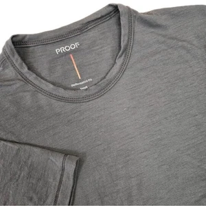 PROOF Huckberry Merino Wool 72 Hour Tee Kurzarm Shirt Grau Herren Größe SMALL - Bild 1 von 8