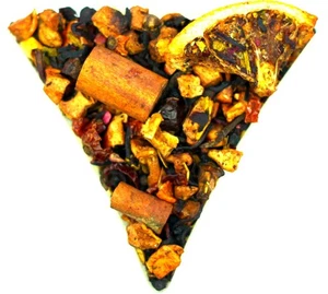 Infusión de frutas de invierno de vino tinto caliente delicioso té vegano muy saludable - Imagen 1 de 6