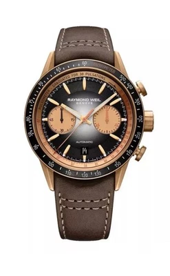 EDICIÓN LIMITADA Raymond Weil Bronce Freelance Cronógrafo 7780-B1-20422 Nuevo Foto 1 de 4