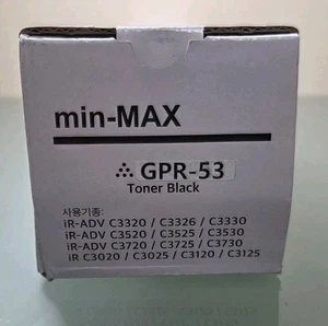 Min-MAX for Cannon Printers - GPR-53 Toner - New - Sealed - Black - Picture 1 of 3