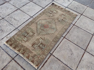 Oushak rug Turkish Antique rug Vintage Rug Handmade Wool rug Bohemian Area rug - Image 1 of 4