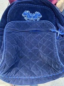Vera Bradley x Harry Potter Ravenclaw Rucksack blau gesteppt Samt Cord - Bild 1 von 13
