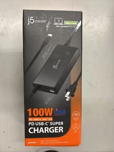 Neu j5create 100W PD USB-C Super Ladegerät Netzteil JUP2290 - Bild 1 von 1