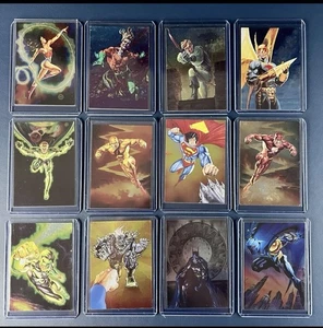 1995 Pepsi DC Cards Metallic Full Set 12/12 Insert Mexico Used Condition - Picture 1 of 2