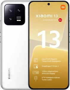 Xiaomi 13 Dual-SIM Smartphone 256GB Weiß White - Sehr Gut - Bild 1 von 7