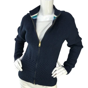 Scotch & Soda Girls Size 14 Cardigan Full Zip Sweater Jumper Navy Blue TINY FLAW - Picture 1 of 19