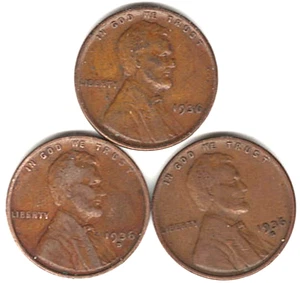 Centavos Lincoln 1936 P,D y S en muy buen estado ~ 3 monedas piezas 07 - Imagen 1 de 5