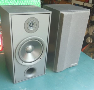 Mitsubishi M-SS6 2-Way Bass Reflex 80W 8 ohm Front Surround Stereo Speakers - Picture 1 of 11