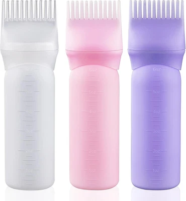 Root Comb Applicator Bottle 6 Ounce Hair Dye Applicator Brush 3 Pack for Hair Ro - Image 1 of 4
