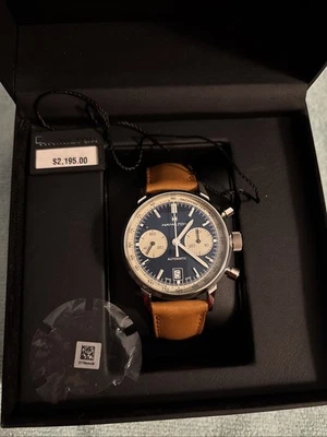 Reloj Hamilton Intramatic automático cronógrafo esfera azul 40 mm sin usar, como nuevo H38416541 Foto 1 de 4