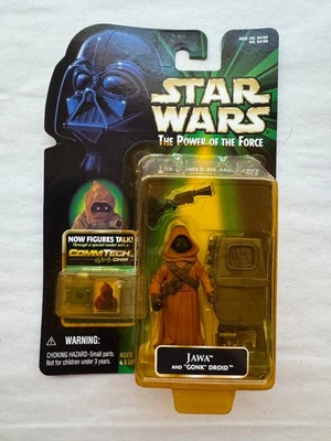 Star Wars Power of The Force Figure JAWA with Gonk Droid & CommTech Chip - NEW - Image 1 of 2