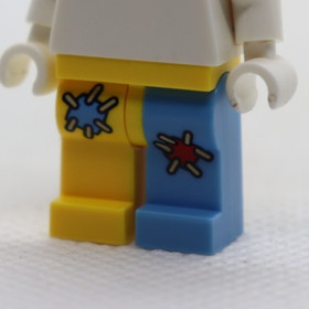 LEGS- Yellow Blue Clown Patches Blue 30607 Batman Movie LEGO&reg; Minifigure Part
