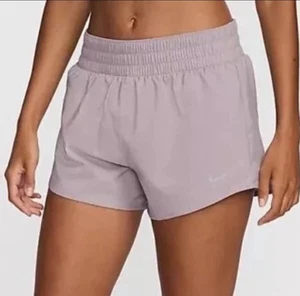 Nuevo Para Mujer Grande Nike Tiro Medio Pantalones Cortos Dri-FIT Calce Suelto Calce Lt Violeta - Imagen 1 de 7