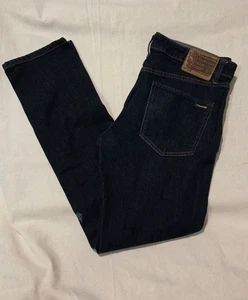 Volcom Mens Solver Modern Straight Stretch Denim Blue Jeans Dark Wash 32x30 NEW - Picture 1 of 6