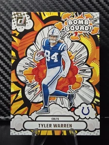 Tarjeta de novato Donruss Tyler Warren Bomb Squad RC 2025 Indianapolis Colts - Imagen 1 de 2