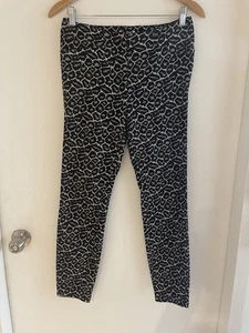 NEW Ladies 10 Very Stretchy Animal Print warm Capri 7/8 crop Trousers Pants - Picture 1 of 5