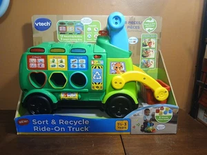VTech Sort and Recycle Ride-On Truck Toy New In Box Ages 1 1/2-3 Years Old - Picture 1 of 6