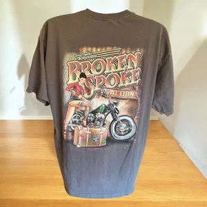 T-Shirt The Original Broken Spoke Saloon XL Moto USA Pinup - Foto 1 di 5