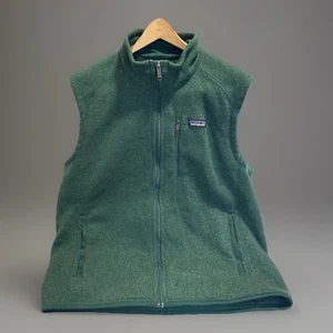 Patagonia Vest Better Maglione Uomo Pile Verde Full Zip Outdoor: Large Excel - Foto 1 di 18