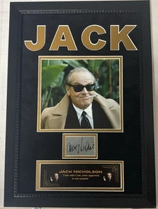 Jack Nicholson Facsimili Signed Custom Framed Smoking “I Am Who I am” Quote - Picture 1 of 1