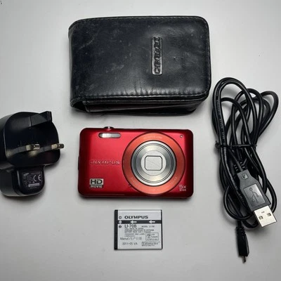 Olympus VG-120 14.0MP Compact Digital Camera Tested + Charger, Battery, Case - Image 1 of 4