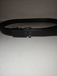 Mission Ratchet Mens Belt Black Leather Size Large Black Buckle 36/42 NWOT - Picture 1 of 4
